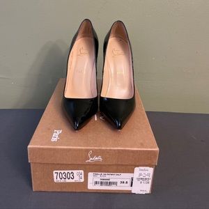 ❌ SOLD ❌ Authentic Christian Louboutin Pigalle Black Patent Leather 39.5 w/ Box